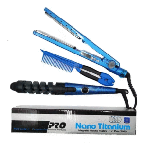 Combo Nano Plancha Peine Rizador