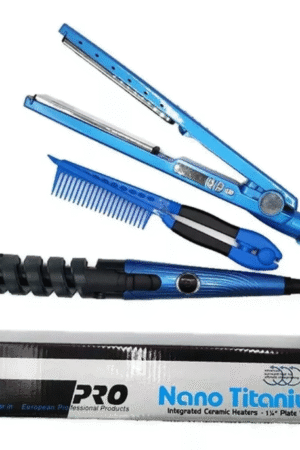 Combo Nano Plancha Peine Rizador