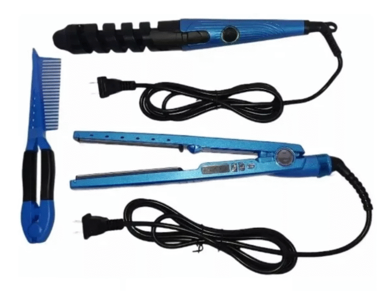 Combo Nano Plancha Peine Rizador