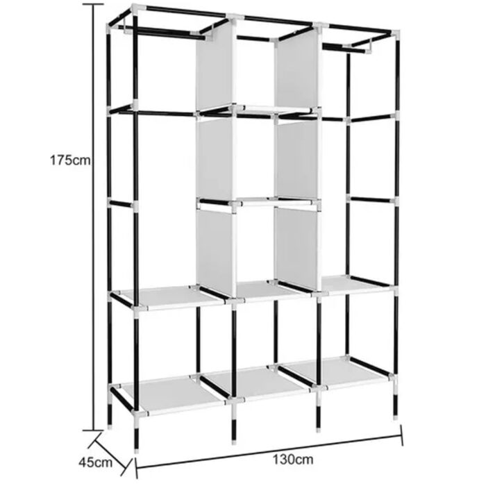 Closet Ropero Armable 3 Puertas Portatil