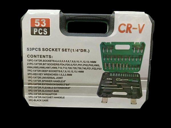 Juego De Copas Y Rachet 53pcs 1/4