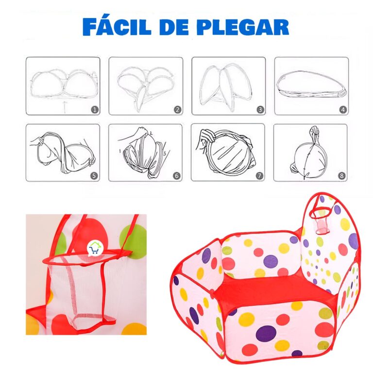 Piscina Pelotas Infantil Plegable