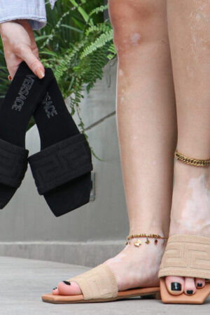 Sandalia Plana Versace